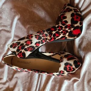 Animal print heels